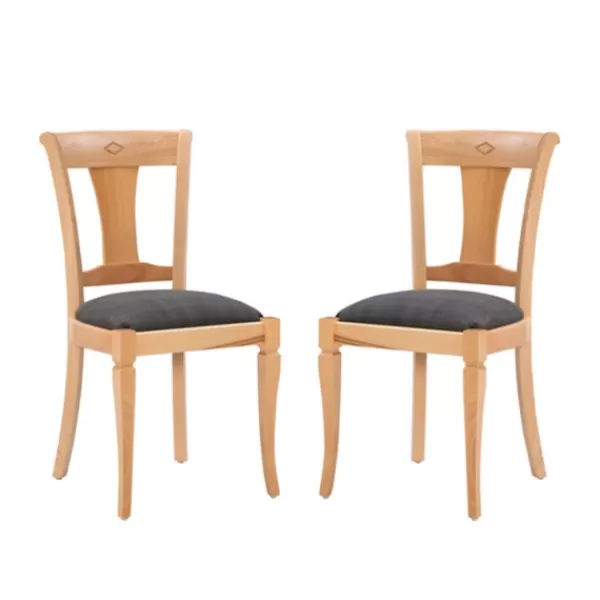 Dining Chairs-Kirkland's Home Natural And Gray Linen Dining Chairs, Set Of 2 Tan