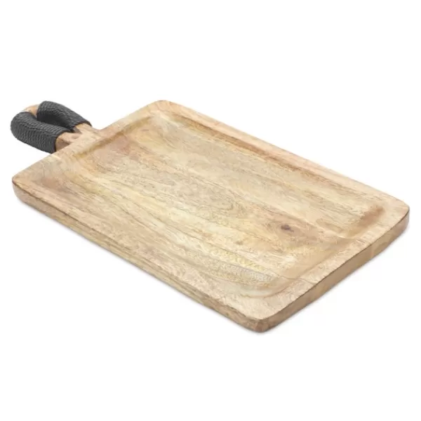 Decorative Trays-Kirkland's Home Natural Mango Wood Decorative Trays, Set Of 2 Tan