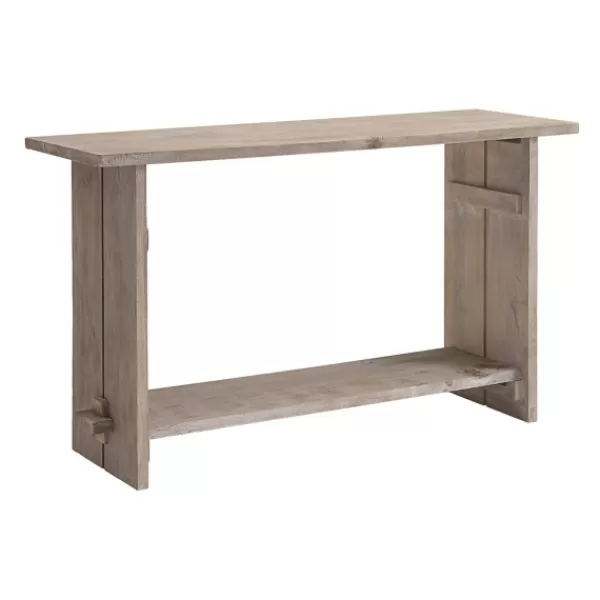 Console Tables-Kirkland's Home Natural Mango Wood Farmhouse Console