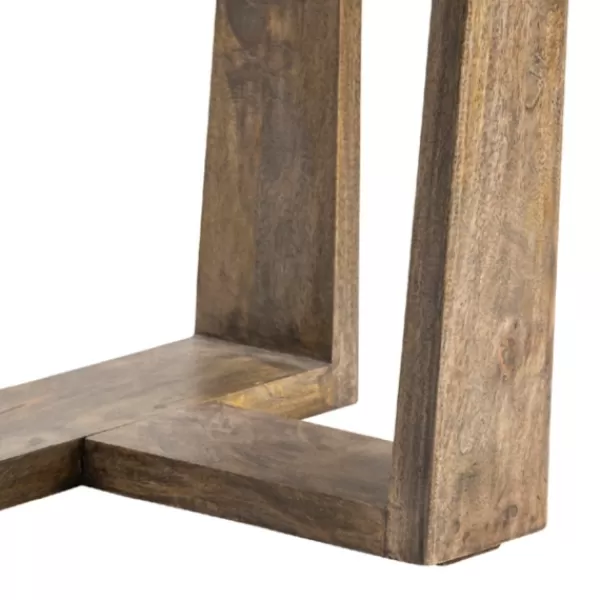 Accent & End Tables-Kirkland's Home Natural Mango Wood T-Base Accent Table