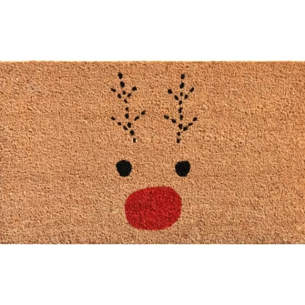 Doormats-Kirkland's Home Natural Rudolph Coir And Vinyl Doormat, 29 In. Tan