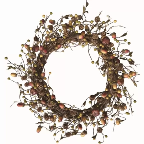 Wreaths-Kirkland's Home Natural Twig And Acorn Harvest Wreath Brown