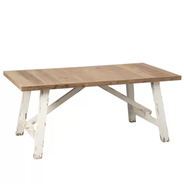 Dining Tables-Kirkland's Home Natural Weathered Wood Dining Table Tan