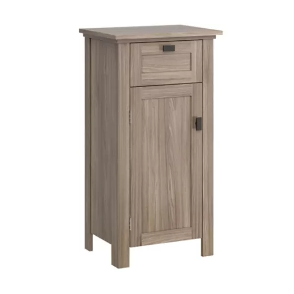 Bathroom Furniture-Kirkland's Home Natural Wood Single Door Cabinet Tan