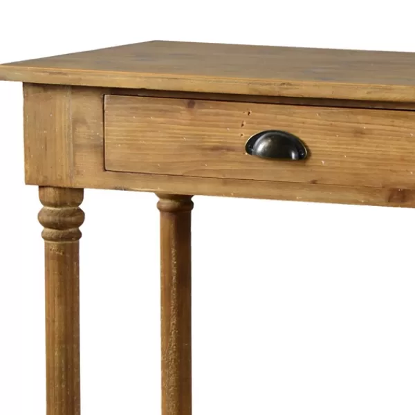 Console Tables-Kirkland's Home Natural Wooden 2-Drawer Console Table