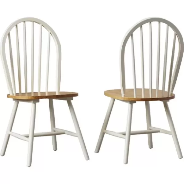 Dining Chairs-Kirkland's Home Natural Wooden Dining Chairs, Set Of 2 White