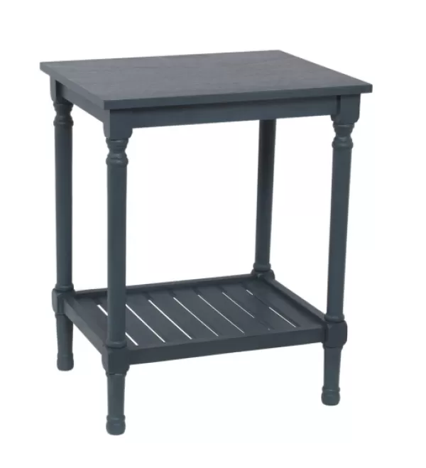 Accent & End Tables-Kirkland's Home Navy Crate Shelf Side Table Blue