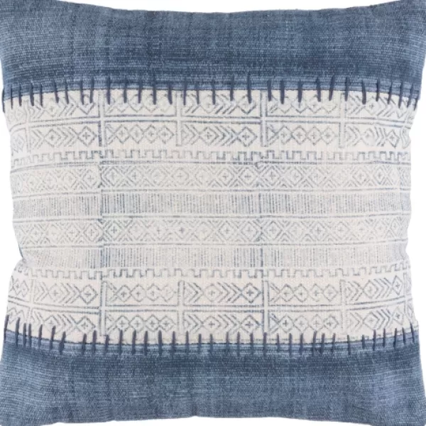 Pillows-Kirkland's Home Navy Feather Fill Pillow Blue