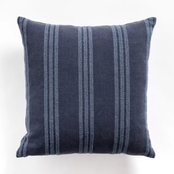 Pillows-Kirkland's Home Navy Providence Stripe Pillow Blue