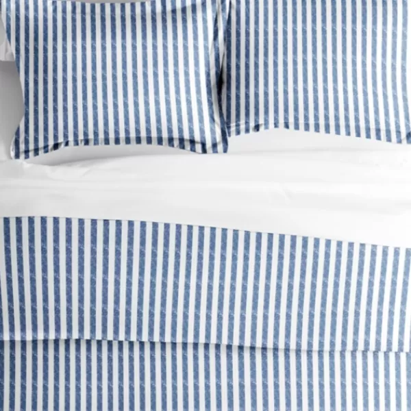 Duvets-Kirkland's Home Navy Rugged Stripe 2-Pc. Twin Duvet Cover Set Blue/White