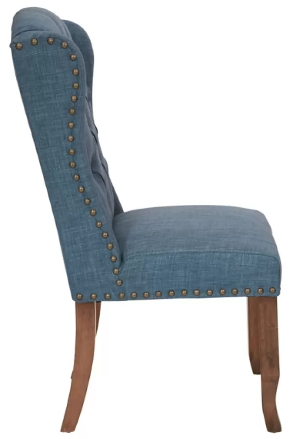 Dining Chairs-Kirkland's Home Navy Tufted Jenna Dining Chair Blue