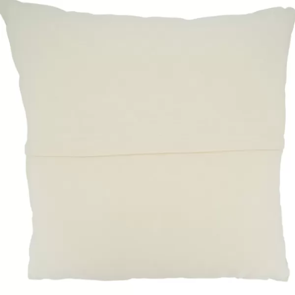 Pillows-Kirkland's Home Navy Woven Lines Cotton Pillow, 22 In. Blue/Ivory