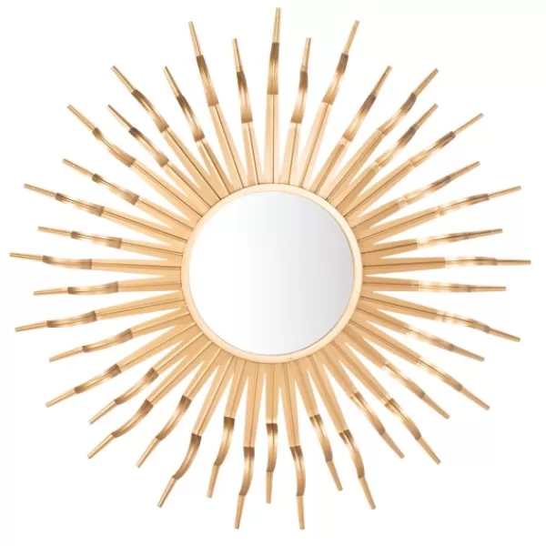 Decorative Mirrors-Kirkland's Home Naya Golden Sunburst Wall Mirror