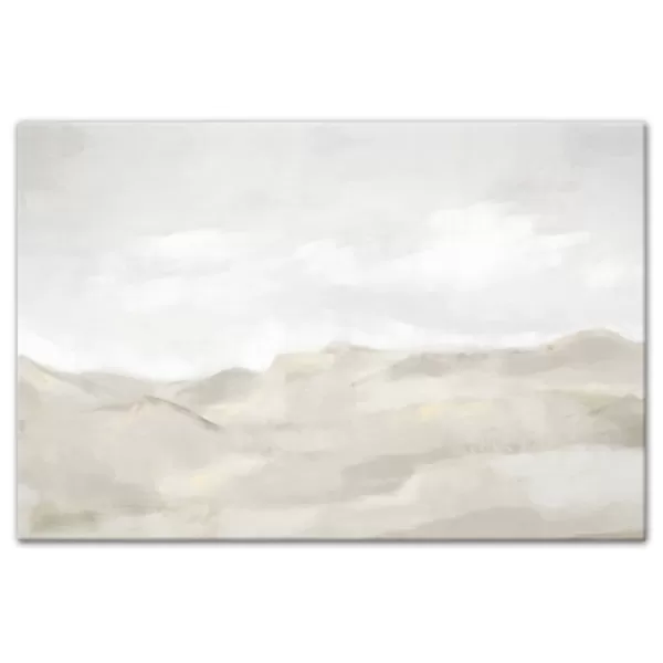 Canvas Art-Kirkland's Home Neutral Abstract Canvas Art Print, 48X32 In. Gray