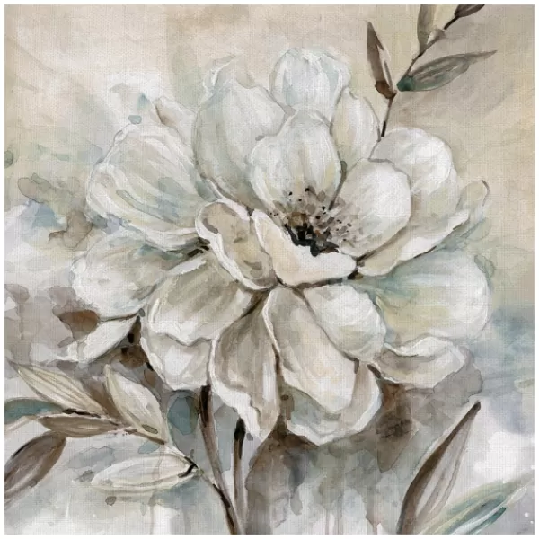 Canvas Art-Kirkland's Home Neutral Bloom I Canvas Art Print Tan/White