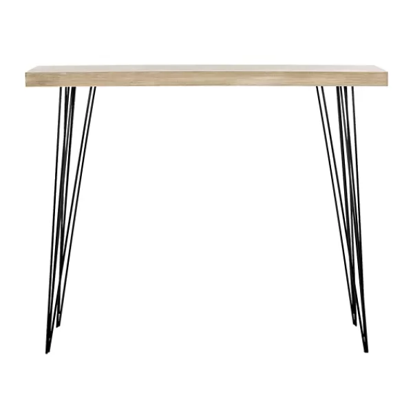 Console Tables-Kirkland's Home Neutral Hairpin Legs Console Table Gray