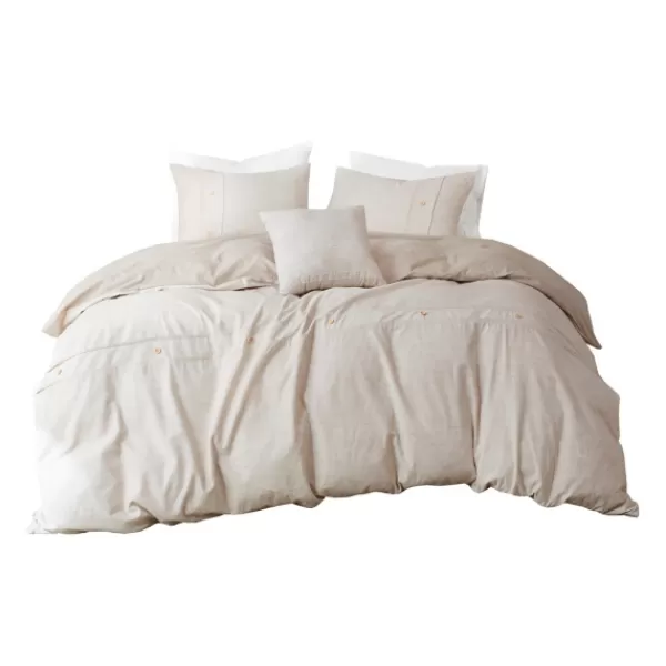 Comforters-Kirkland's Home Neutral Holland 5-Pc. Full/Queen Comforter Set Tan