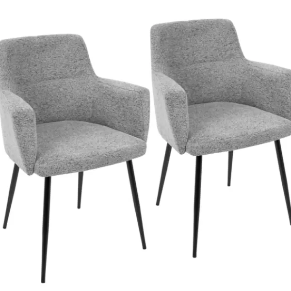 Dining Chairs-Kirkland's Home Noise Midcentury Dining Chairs, Set Of 2 Gray