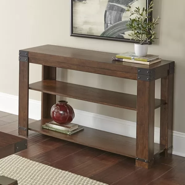 Console Tables-Kirkland's Home Nolan Cherry Wood Console Table