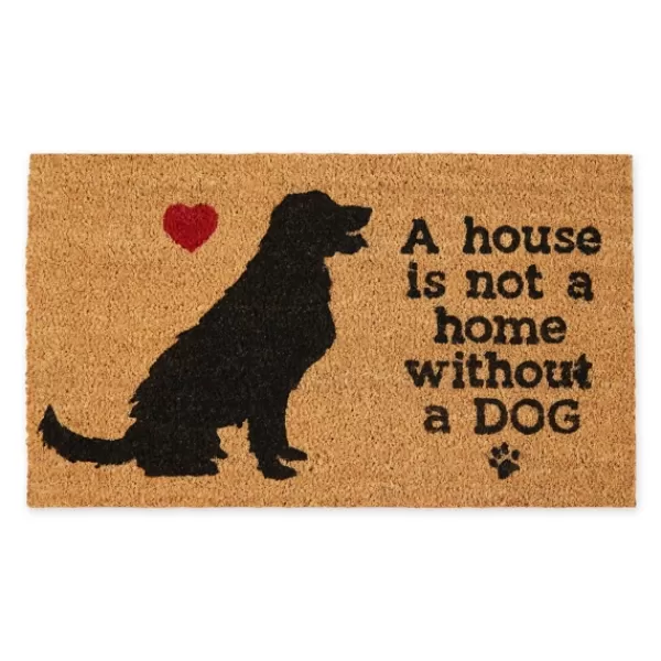 Doormats-Kirkland's Home Not Home Without A Dog Coir Doormat Tan/Black