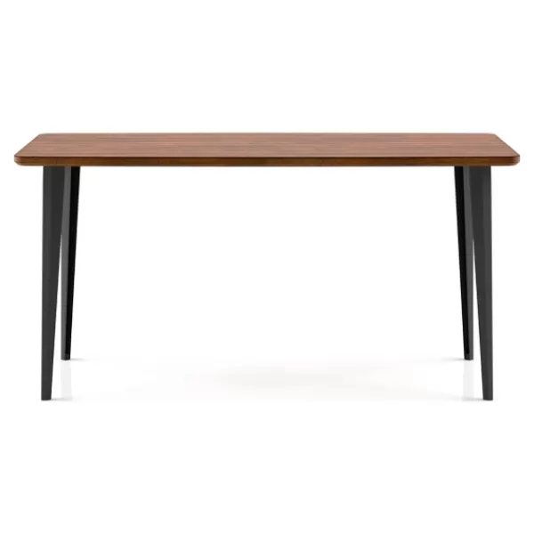 Dining Tables-Kirkland's Home Oak Wood And Metal Dining Table Brown