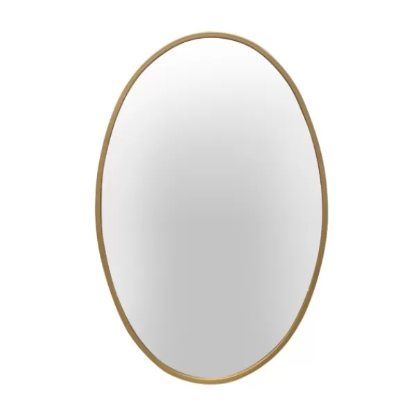 Decorative Mirrors-Kirkland's Home Oakland Oval Wall Mirror Gold