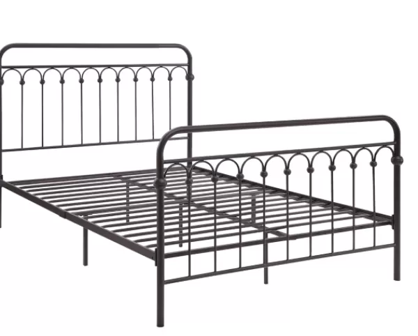 Beds & Headboards-Kirkland's Home Oil Rubbed Bronze Metal Platform Full Bed Brown