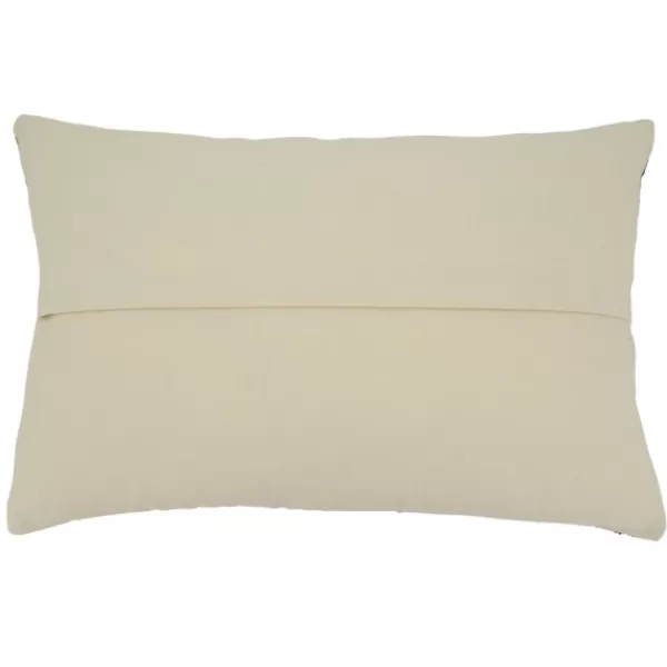 Pillows-Kirkland's Home Onyx Corded Line Stripe Lumbar Throw Pillow Black/Gray/White