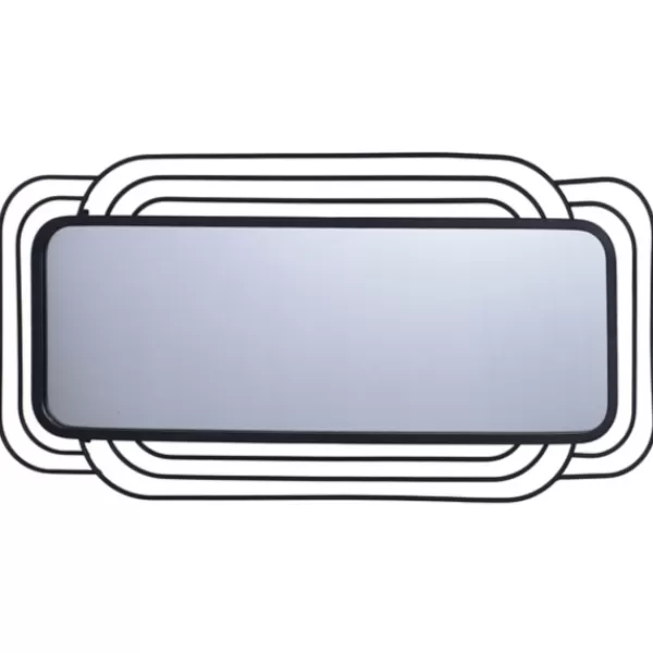 Decorative Mirrors-Kirkland's Home Onyx Ringed Oblong Frame Wall Mirror