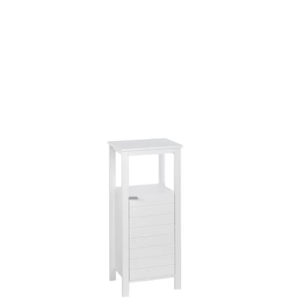 Cabinets & Sideboards-Kirkland's Home Open Shelf Cabinet White