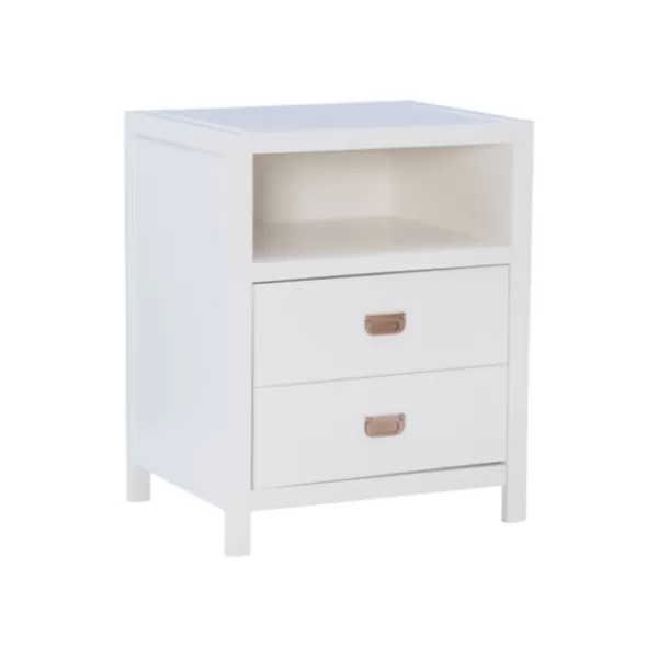 Accent & End Tables-Kirkland's Home Open Shelf Wood Accent Table White