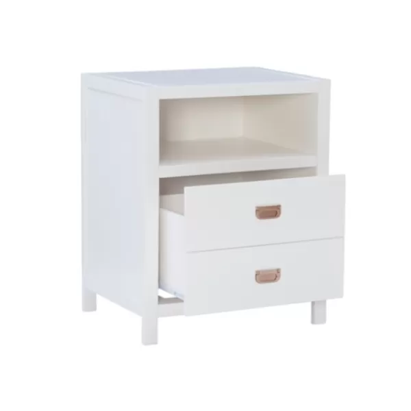 Accent & End Tables-Kirkland's Home Open Shelf Wood Accent Table White