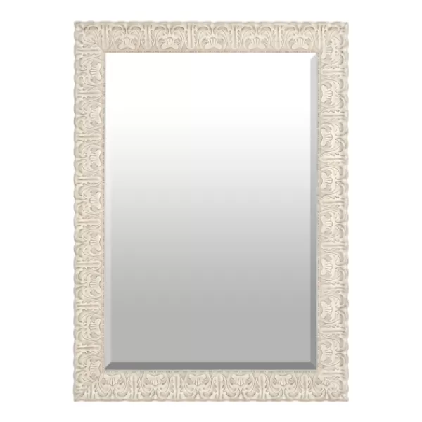 Framed Mirrors-Kirkland's Home Ornate Ivory Framed Mirror, 30.5X42.5 In.