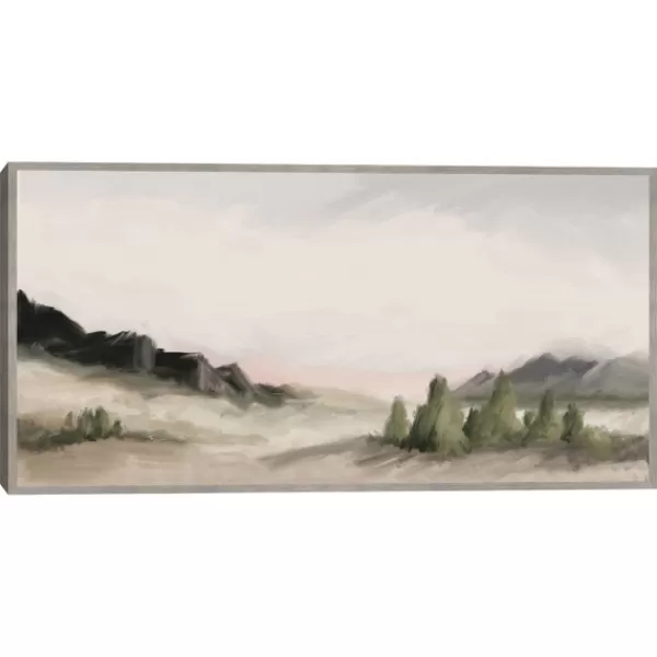 Framed Art-Kirkland's Home Out West Landscape Framed Wall Art Gray/Black/Green