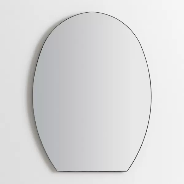 Decorative Mirrors-Kirkland's Home Oval Shape Raw Edge Arched Wall Mirror