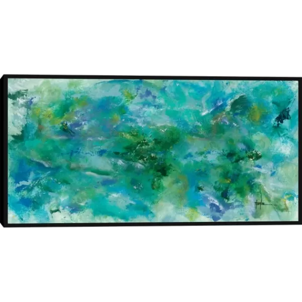 Framed Art-Kirkland's Home Pandorum From Above Framed Canvas Art Blue/Green