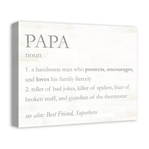 Wall Quotes & Signs-Kirkland's Home Papa Definition Wall Plaque Gray/White