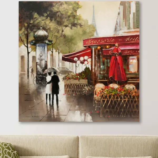 Canvas Art-Kirkland's Home Paris In The Rain Giclee Canvas Art Print Multi