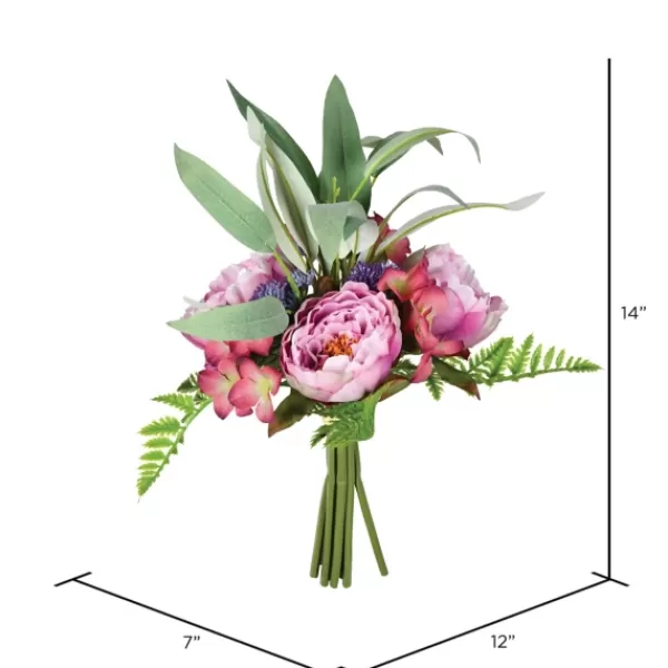 Stems & Bouquets-Kirkland's Home Peony Bouquet, Set Of 2 Purple