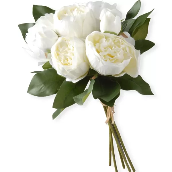 Stems & Bouquets-Kirkland's Home Peony Bundle Bouquet White