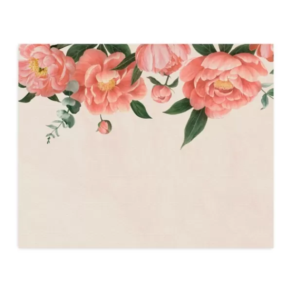 Wall Murals & Wall Decals-Kirkland's Home Peony On Blush Peel And Stick Wall Mural Pink/Green