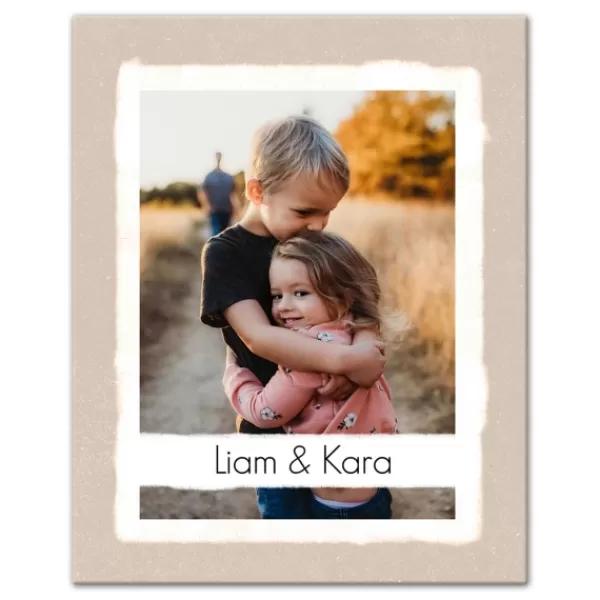 Wall Plaques-Kirkland's Home Personalized Beige Photo Upload Canvas Art Print Tan