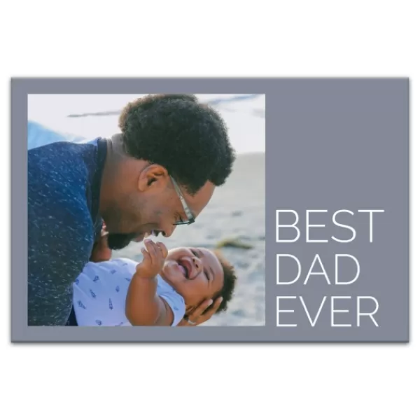 Wall Quotes & Signs-Kirkland's Home Personalized Best Dad Ever Canvas Art Print Blue