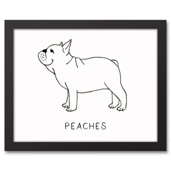 Wall Quotes & Signs-Kirkland's Home Personalized French Bulldog Framed Wall Plaque White/Black