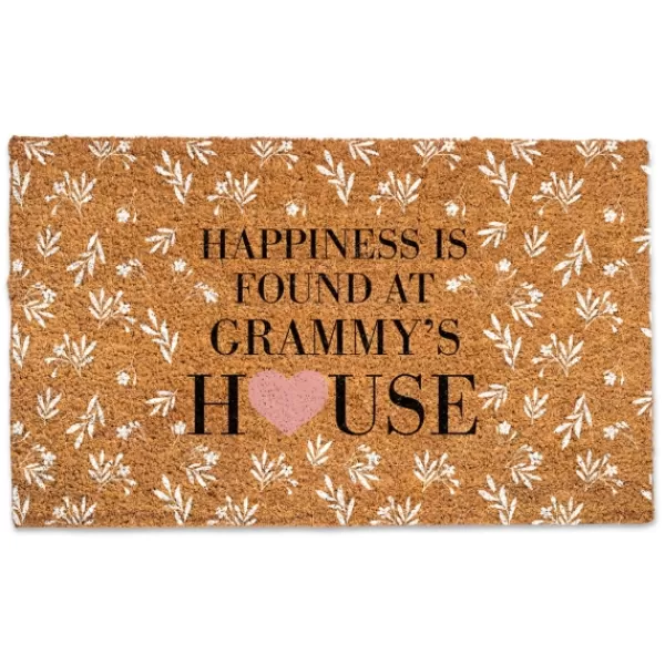 Doormats-Kirkland's Home Personalized Happiness Found At This House Doormat Tan/White/Black