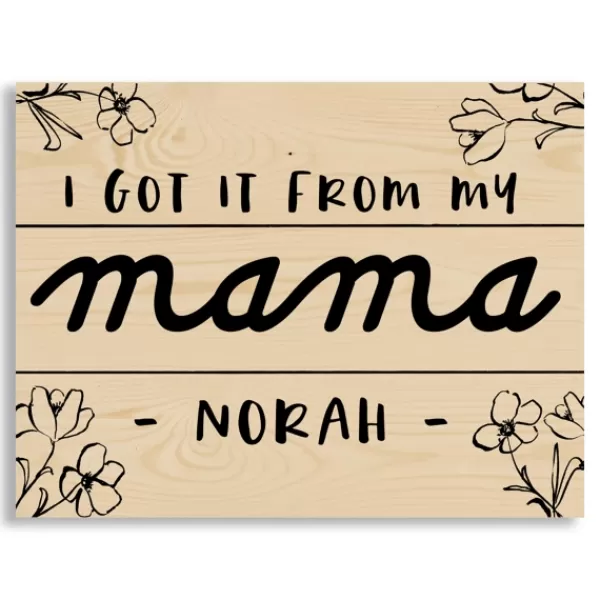 Wall Quotes & Signs-Kirkland's Home Personalized I Got It From My Mama Wood Plaque Tan