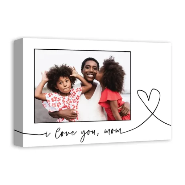 Wall Quotes & Signs-Kirkland's Home Personalized I Love You Mom Photo Canvas Print White