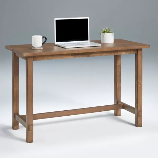 Office Furniture-Kirkland's Home Pine Distressed Wooden Desk