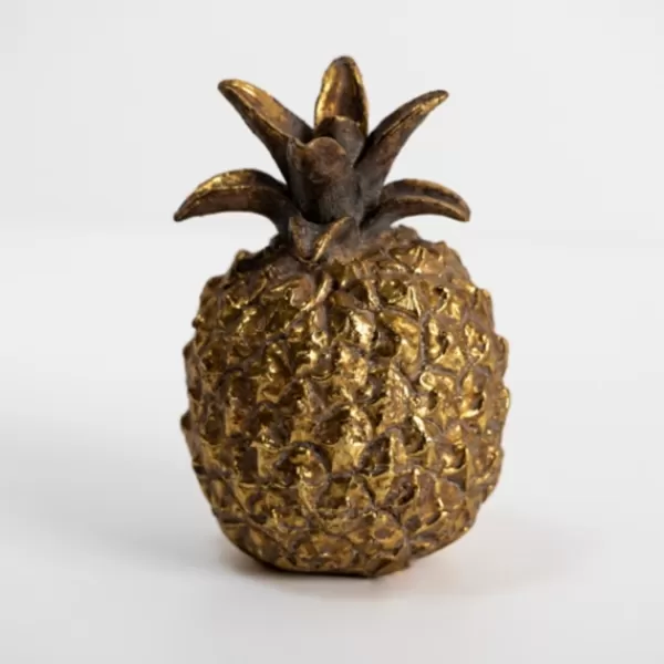 Statues & Figurines-Kirkland's Home Pineapple Figurine Gold