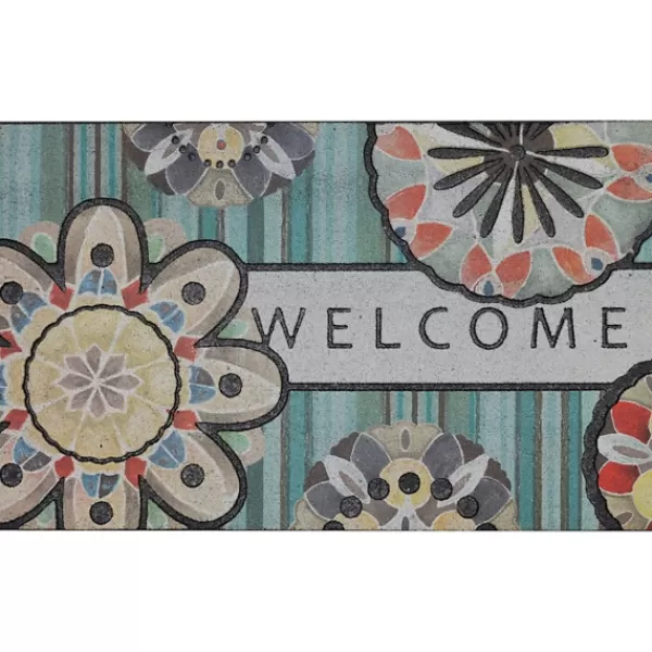 Doormats-Kirkland's Home Playful Medallion Welcome Doormat Multi